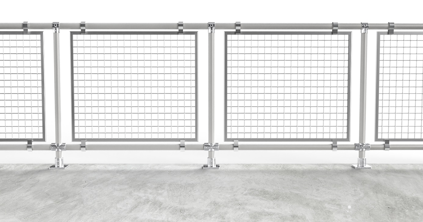 Framed Metal Wire Mesh Infill Panels