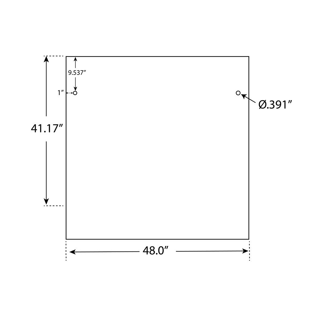 80-A2-P - 1/2" Frosted Acrylic Panels