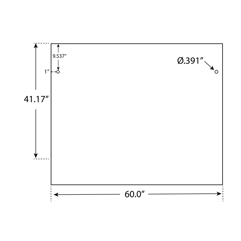 80-A2-P - 1/2" Frosted Acrylic Panels