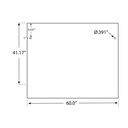 80-A2-P - 1/2" Frosted Acrylic Panels