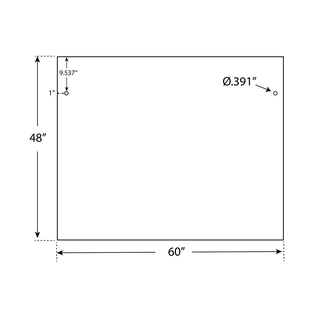 80-A2-P - 1/2" Frosted Acrylic Panels