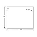 80-A2-P - 1/2" Frosted Acrylic Panels