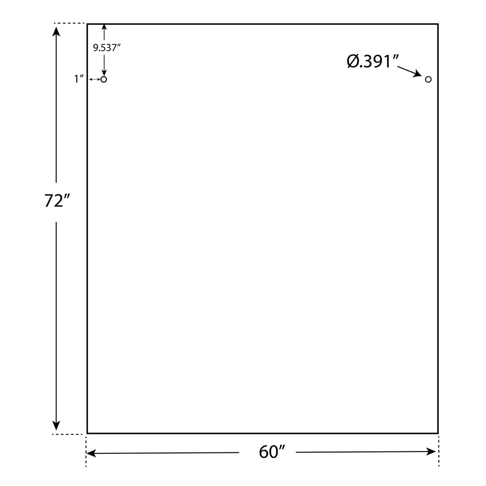 80-A2-P - 1/2" Frosted Acrylic Panels