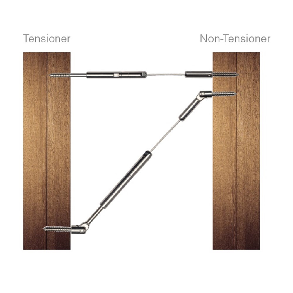 CA-WLN - Swageless Level Non Tensioner Fittings for Wood