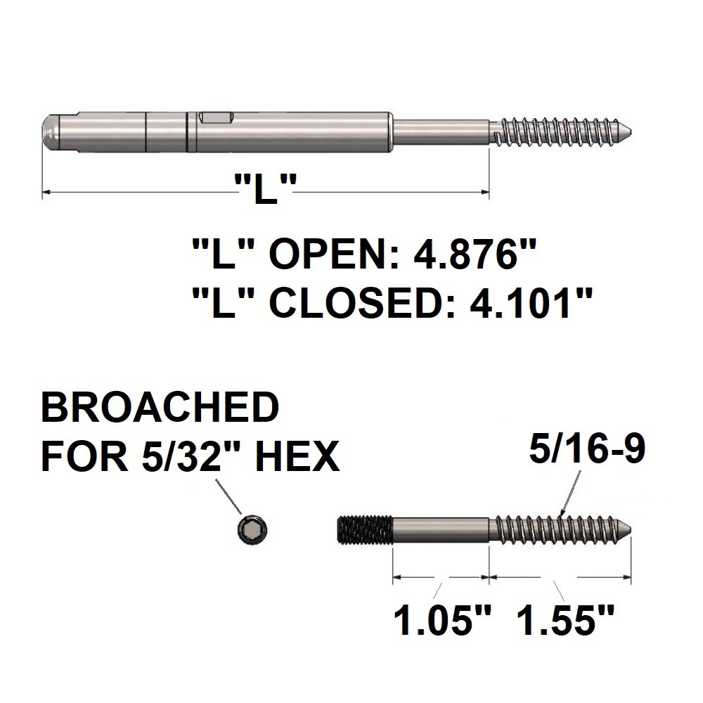 CA-WLT - Swageless Level Tensioner Fittings for Wood