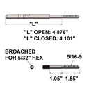 CA-WLT - Swageless Level Tensioner Fittings for Wood