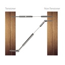 CA-WLT - Swageless Level Tensioner Fittings for Wood