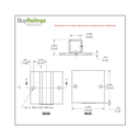 WA106 - Fascia Mount for 2" Square Tube