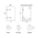 80-4GATE - 1/2" Thick Clear Acrylic Gates