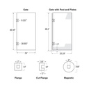 80-4GATE - 1/2" Thick Clear Acrylic Gates