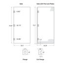 80-4GATE - 1/2" Thick Clear Acrylic Gates