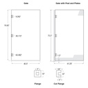 80-4GATE - 1/2" Thick Clear Acrylic Gates