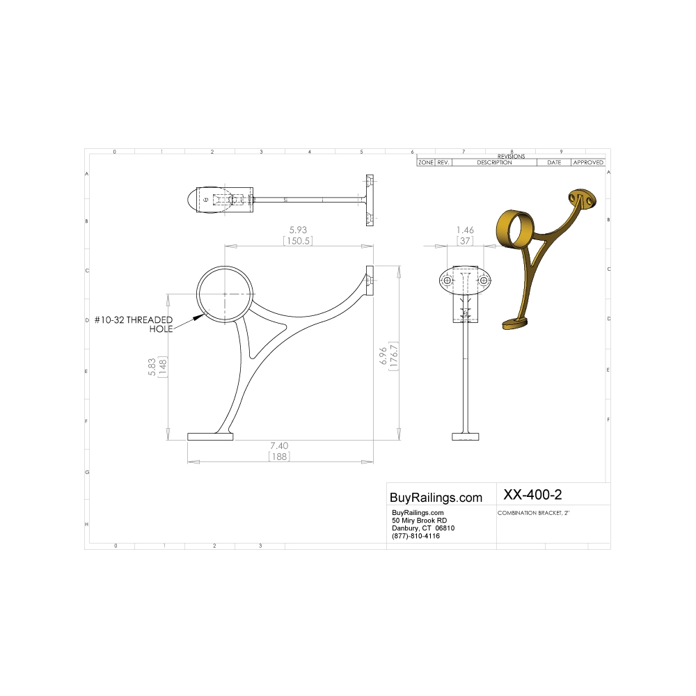 400 - Combination Foot Rail Bracket