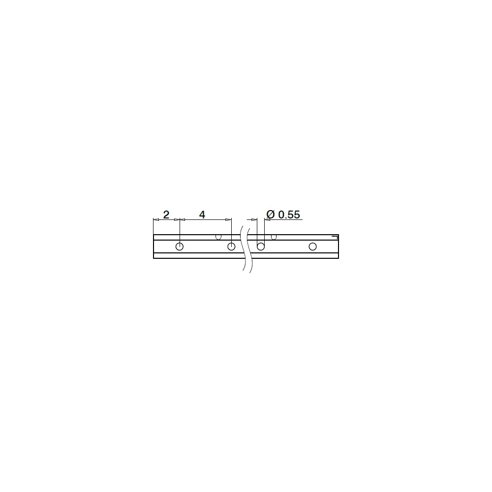 6904 - Easy Glass Slim Base Shoe - Floor Mount