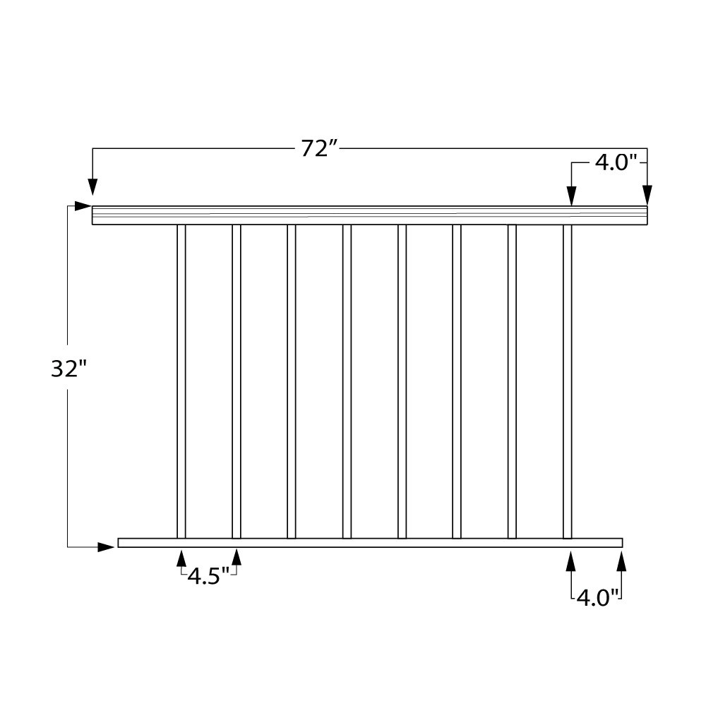 3642L - Level Picket Rail Panels