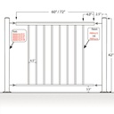 3642L - Level Picket Rail Panels