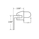 9000HSB - Post Horizontal Swivel Brackets