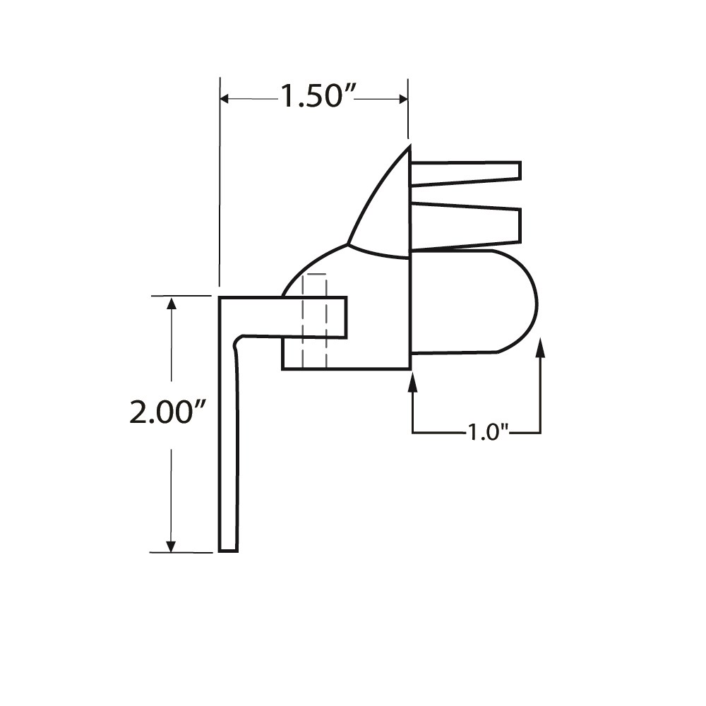 9000HSB - Post Horizontal Swivel Brackets