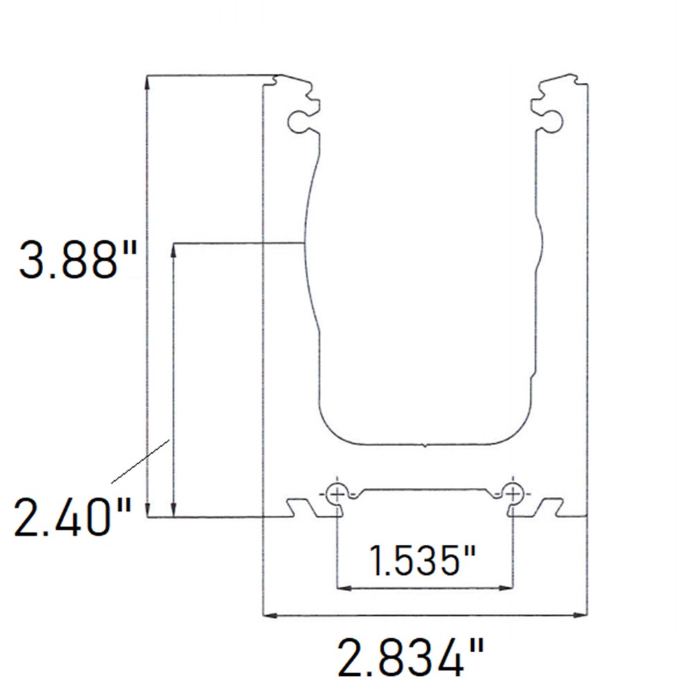 BSTM68-F - Tilt-Lock Base Shoe - Floor Mount