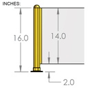 PR51 - 16" High Booth Divider