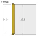 PR53 - 24" High Booth Divider Post