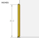 PR55 - 30" High Booth Divider Post