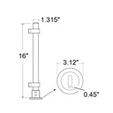 PR51-A1 - 16" High Booth Divider