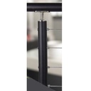 BK-C424/36/F - Floor Mount 36" Post for 1/8" or 3/16" Cable - Flat Black