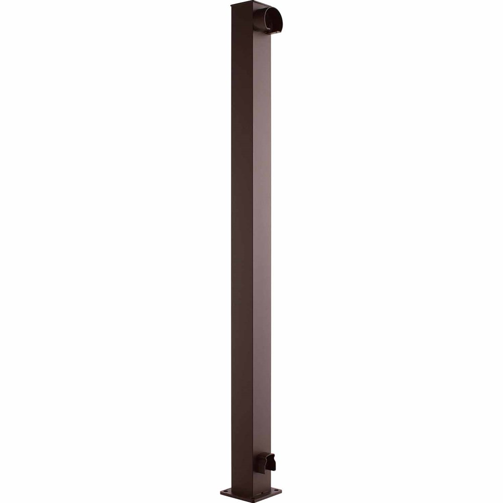 GS635/42/F - Floor Mount 42" Post for Glass Railing