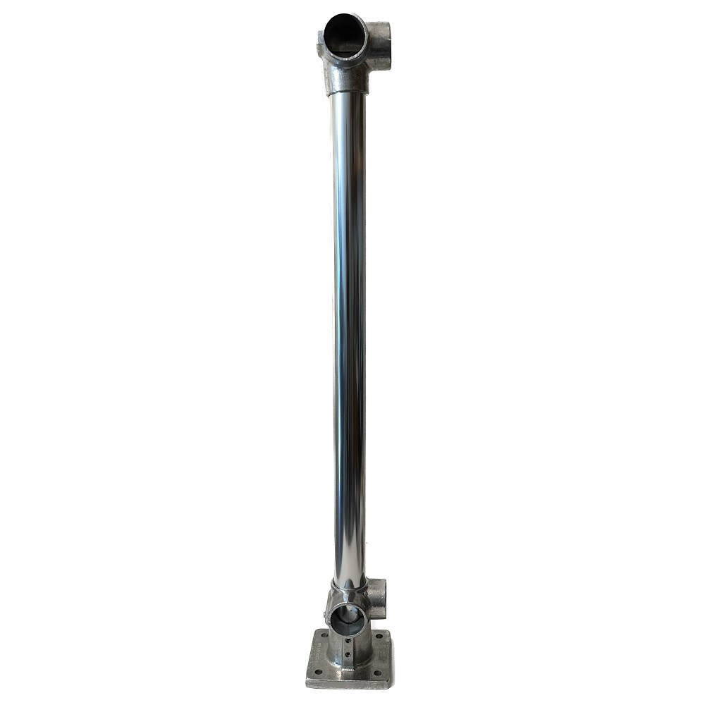 C483/36/F - Prefabricated Floor Mount Post, 36"H, for 1/8" or 3/16" Cable