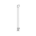 C483/42/F - Prefabricated Floor Mount Post, 42"H, for 1/8" or 3/16" Cable