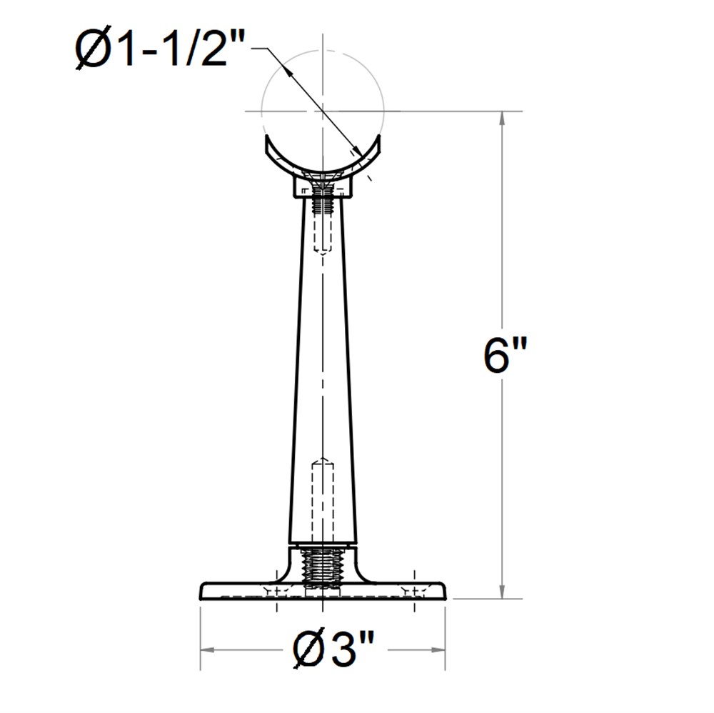 348L - Tall Saddle Post