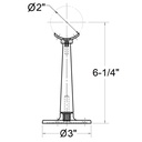 348L - Tall Saddle Post