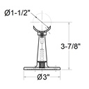 348 - Low Saddle Post