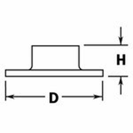 512 - 4" Floor Flange 1-1/2" OD