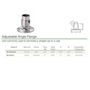 533 - Adjustable Angle Flange for Round Tube