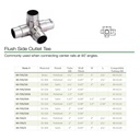 735 - Flush Side Outlet Tee