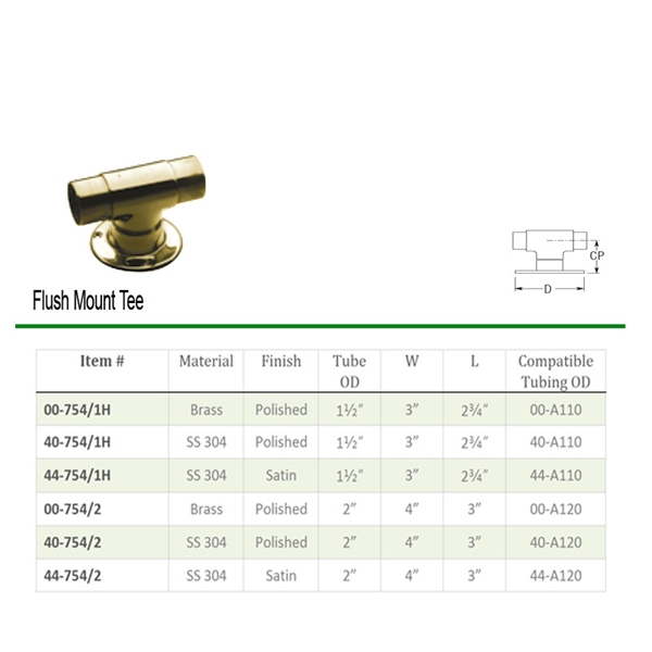 754 - Flush Mount Tee