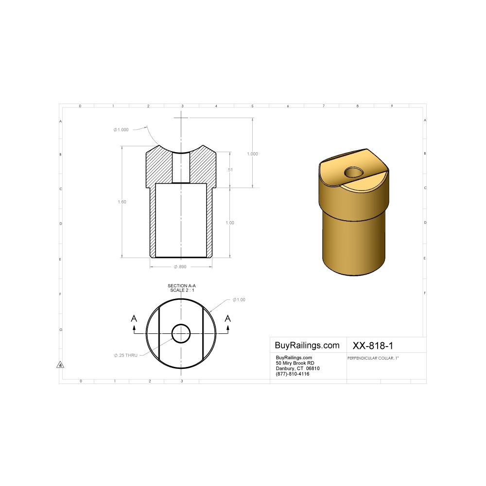 818 - Perpendicular Collar