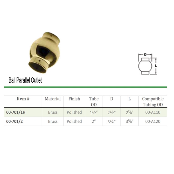 701 - Ball Parallel Outlet