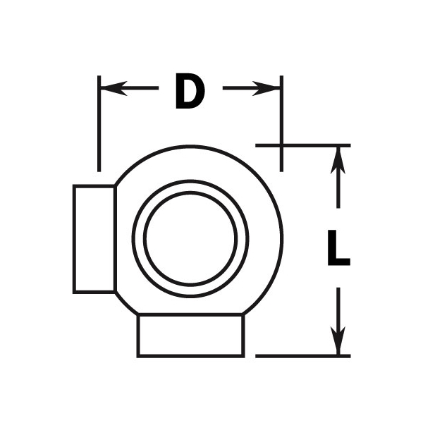 703 - Ball Side Outlet Ell