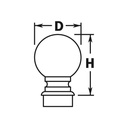 604-604B - Ball Finial