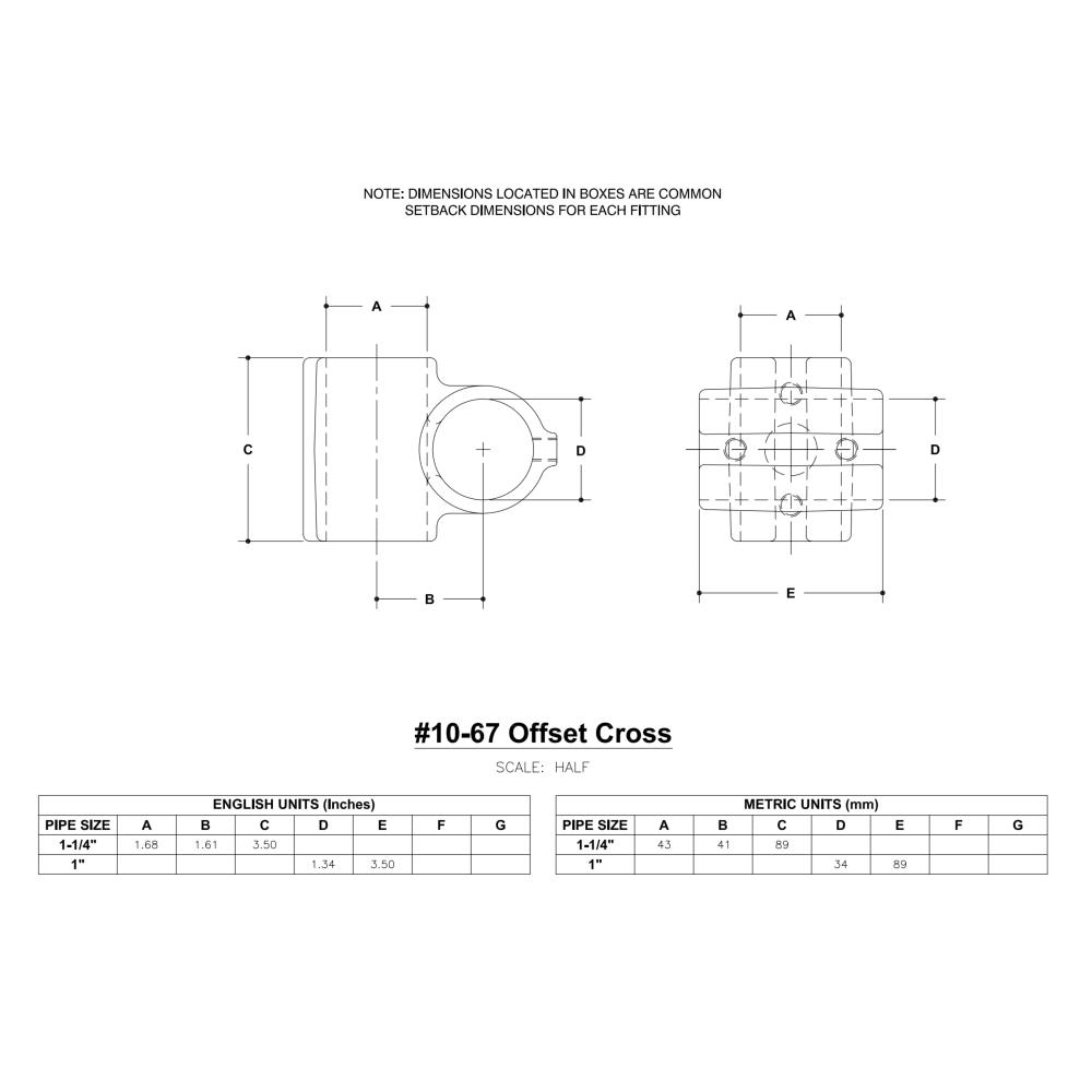 10 - Offset Cross