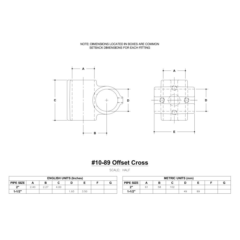 10 - Offset Cross