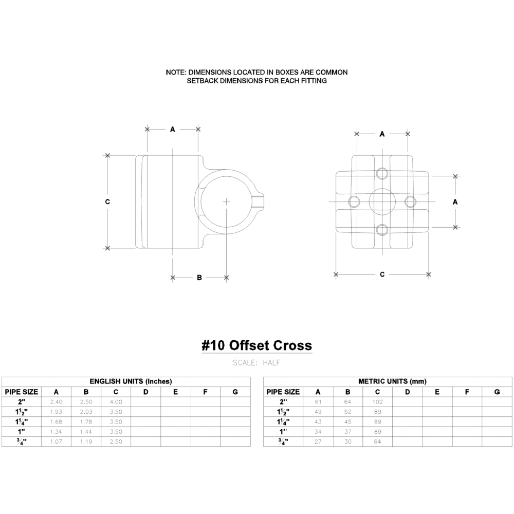 10 - Offset Cross