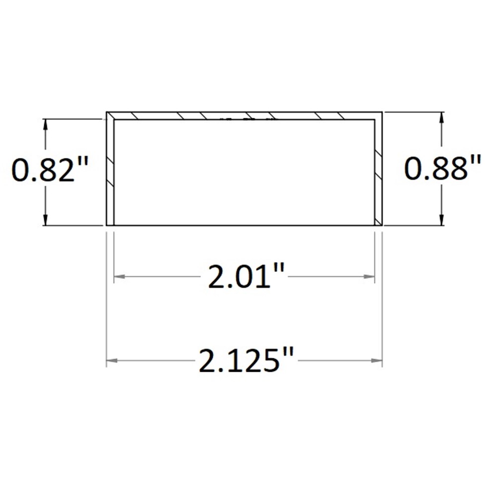 600W - Flush End Cap For Wood