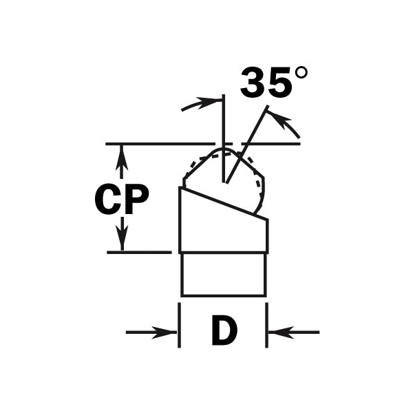 822 - Adjustable Tee for 2" Diameter Tubing