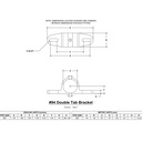 94 - Double Tab Bracket Oval Shape