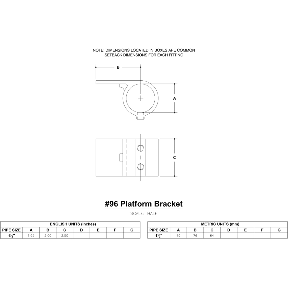 96 - Platform Bracket