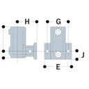 KK65 - Standard Horizontal Railing Base